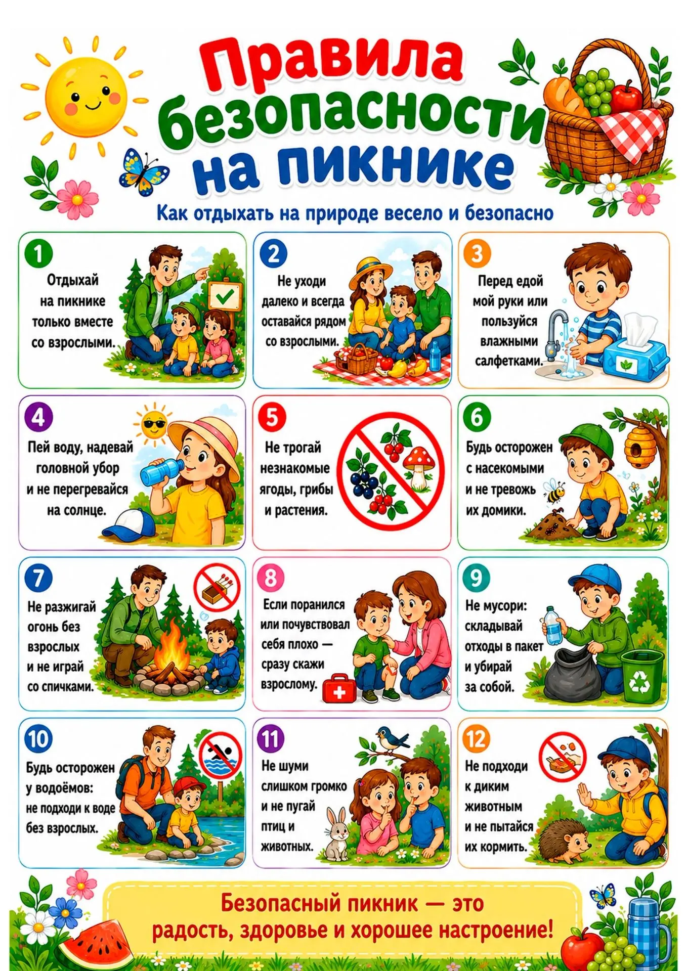 Лето — время прогулок, отдыха на природе и маленьких семейных пикников.
Но детям важно не только вес