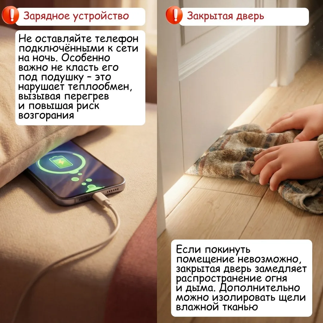 📍 Пожар разгорается за считанные минуты и не даёт времени «погуглить, что делать»