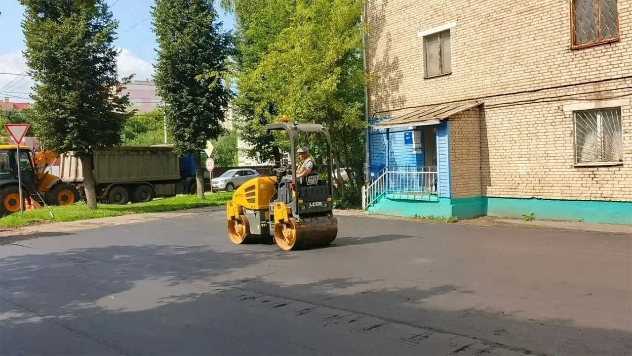 Во дворах Коломны завершился ямочный ремонт