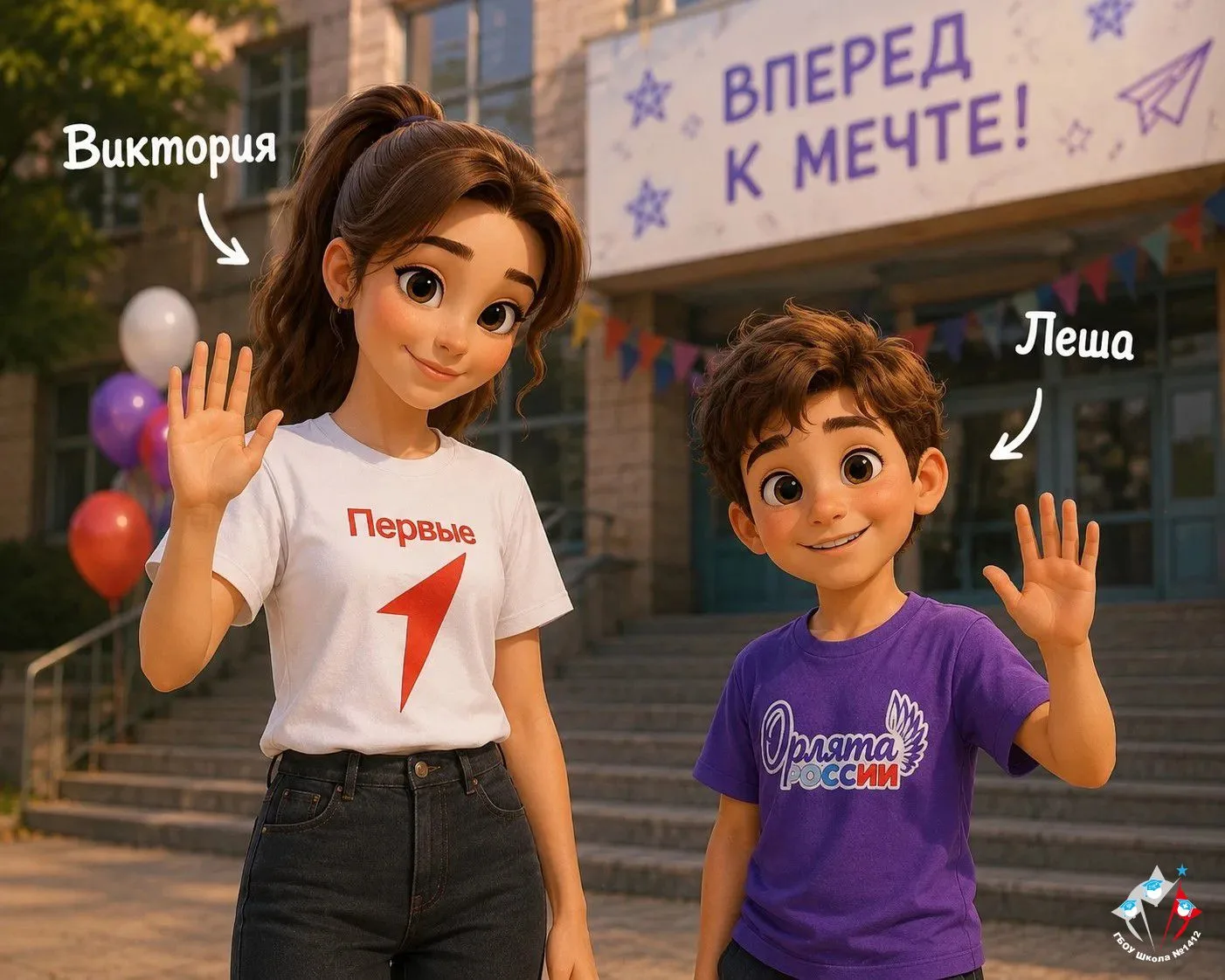 ✨ Знакомьтесь — новые герои наших социальных сетей!

👧 Виктория — активная участница Движения Первы