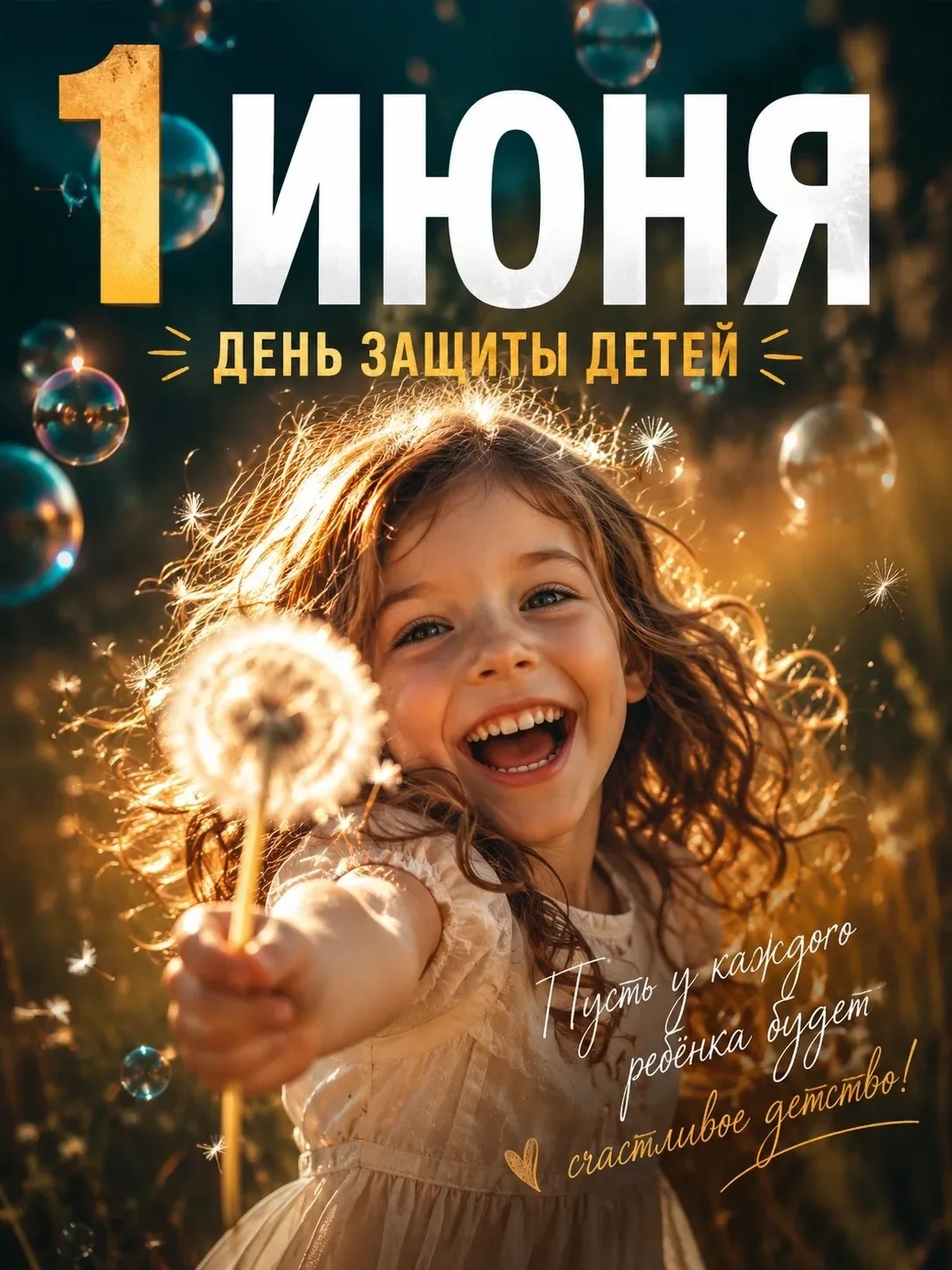 Поздравляем с Днём защиты детей! Пусть каждый день будет полон улыбок, смеха и волшебны...
