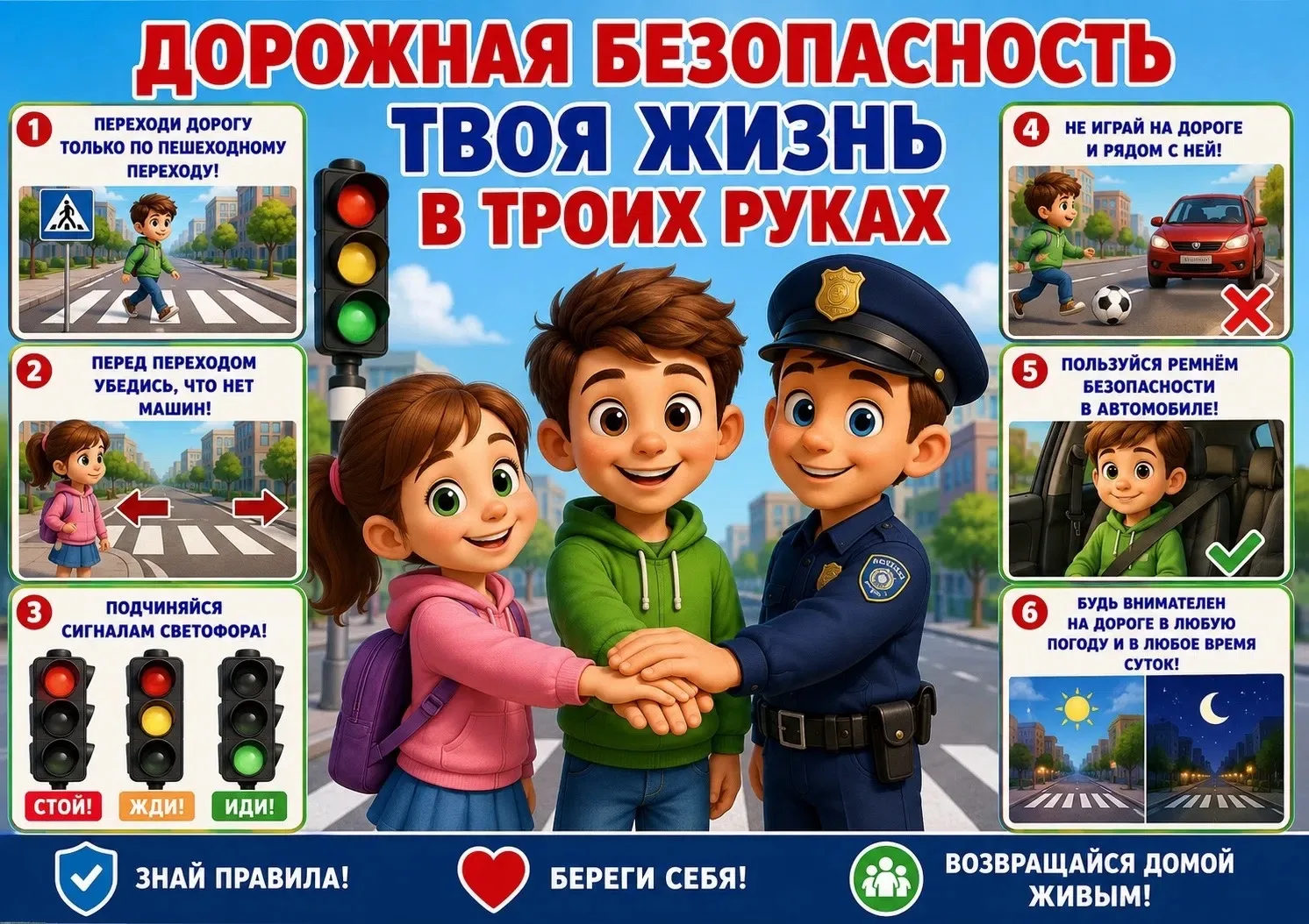 ДОРОЖНАЯ БЕЗОПАСНОСТЬ. ТВОЯ ЖИЗНЬ В ТВОИХ РУКАХ.