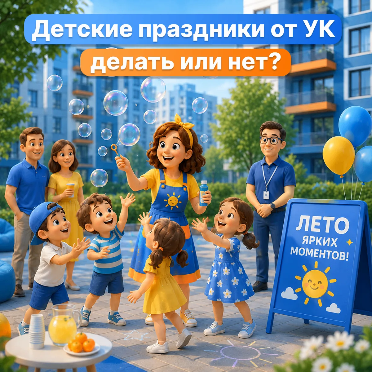 Детские праздники во дворе: делать или нет?
