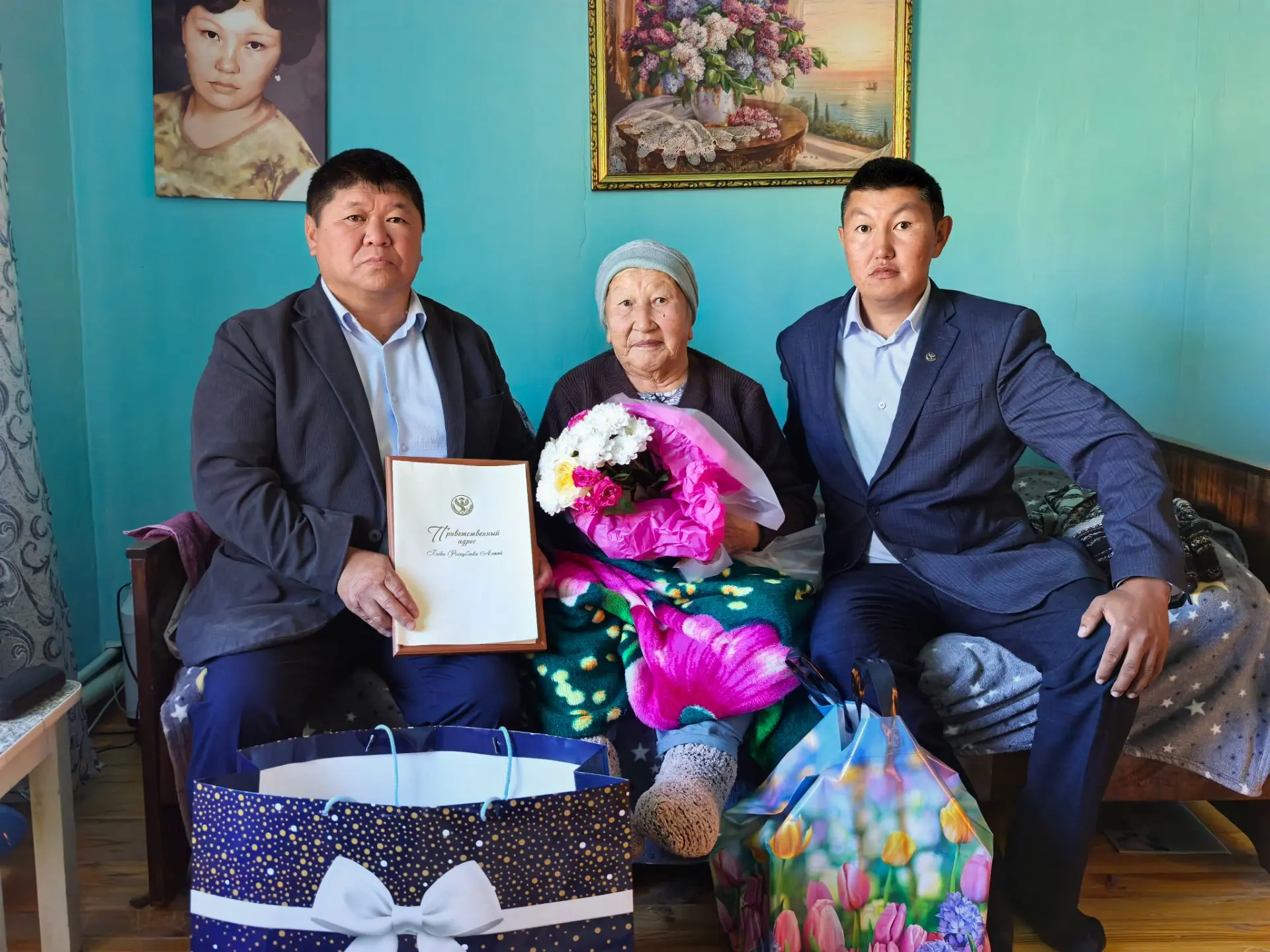 Тандина Фекла Пантелеевна отметила 92-летний юбилей!