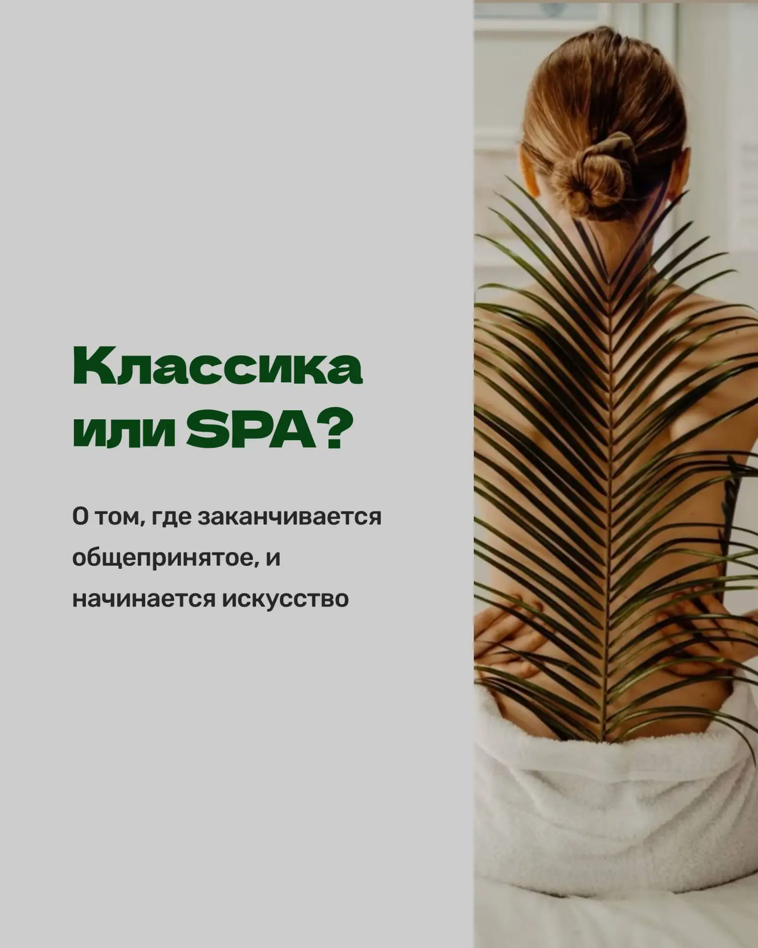 Лаконично о разнице, взаимодополняемости и иерархичности классики и спа 💚