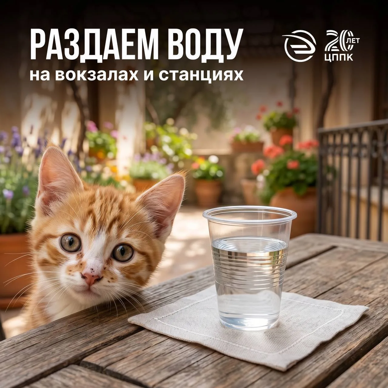 Снова жарко 🌤️

Сегодня обещают повышение температуры до +30°, поэтому мы возобновляем раздачу воды