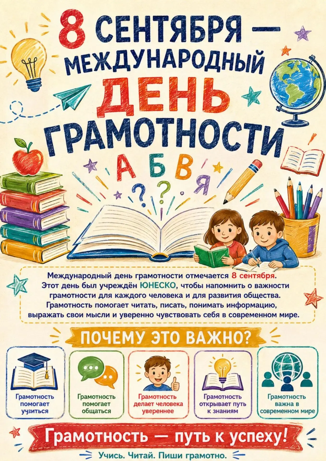 МЕЖДУНАРОДНЫЙ ДЕНЬ РАСПРОСТРАНЕНИЯ ГРАМОТНОСТИ