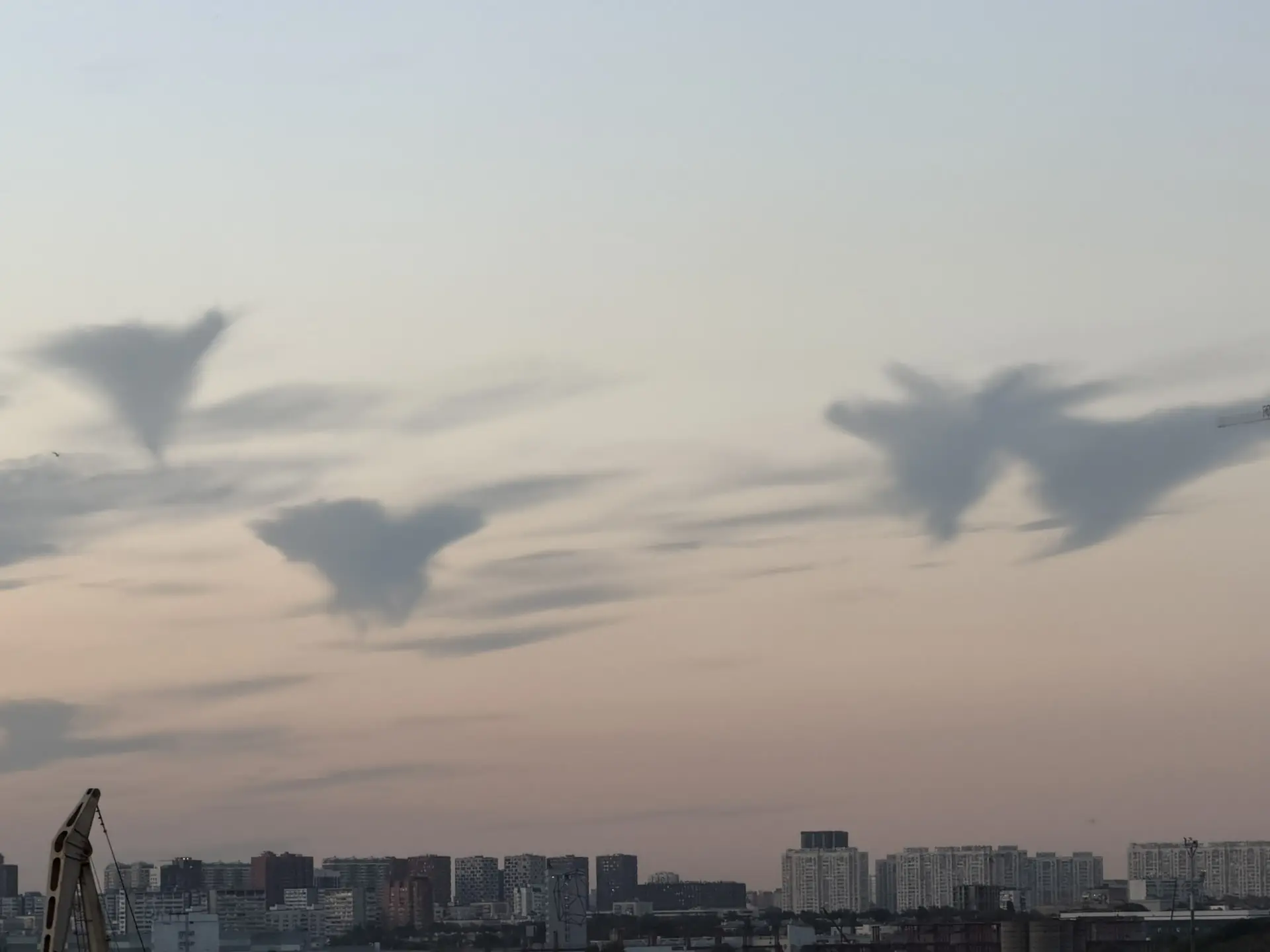 На закате небо было удивительным
