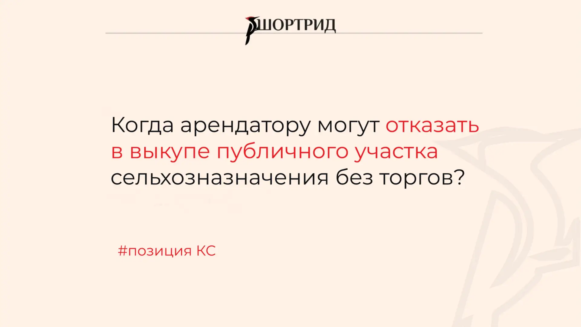 КС разъяснил, когда арендатору могут отказать в выкупе публичного участка сельхозназнач...