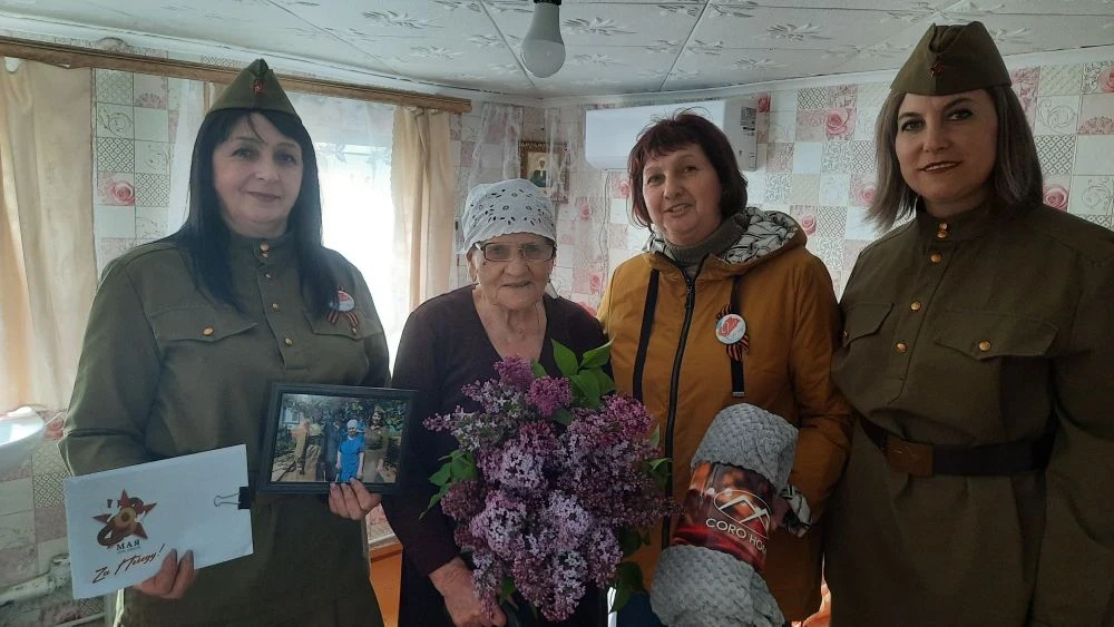 ⭐В преддверии 81-ой годовщины Великой Победы сотрудники ДК и библиотеки совместно с  на...