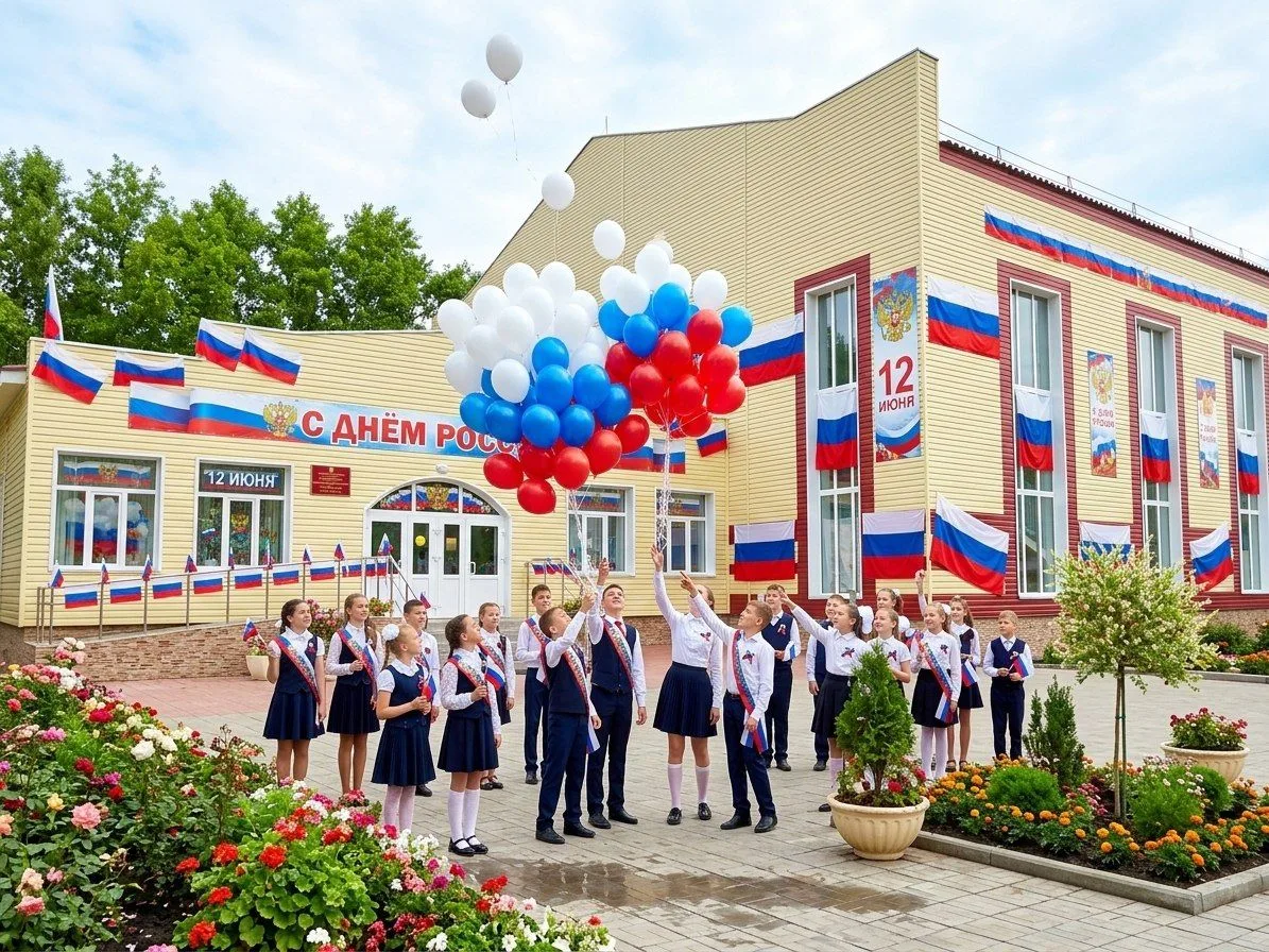Россия − великая наша страна,
Раскинулись всюду леса и поля,
Огромная вера, сплоченный народ,
Идущий