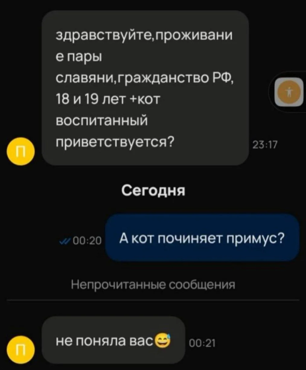 Тест на культурный код не пройден