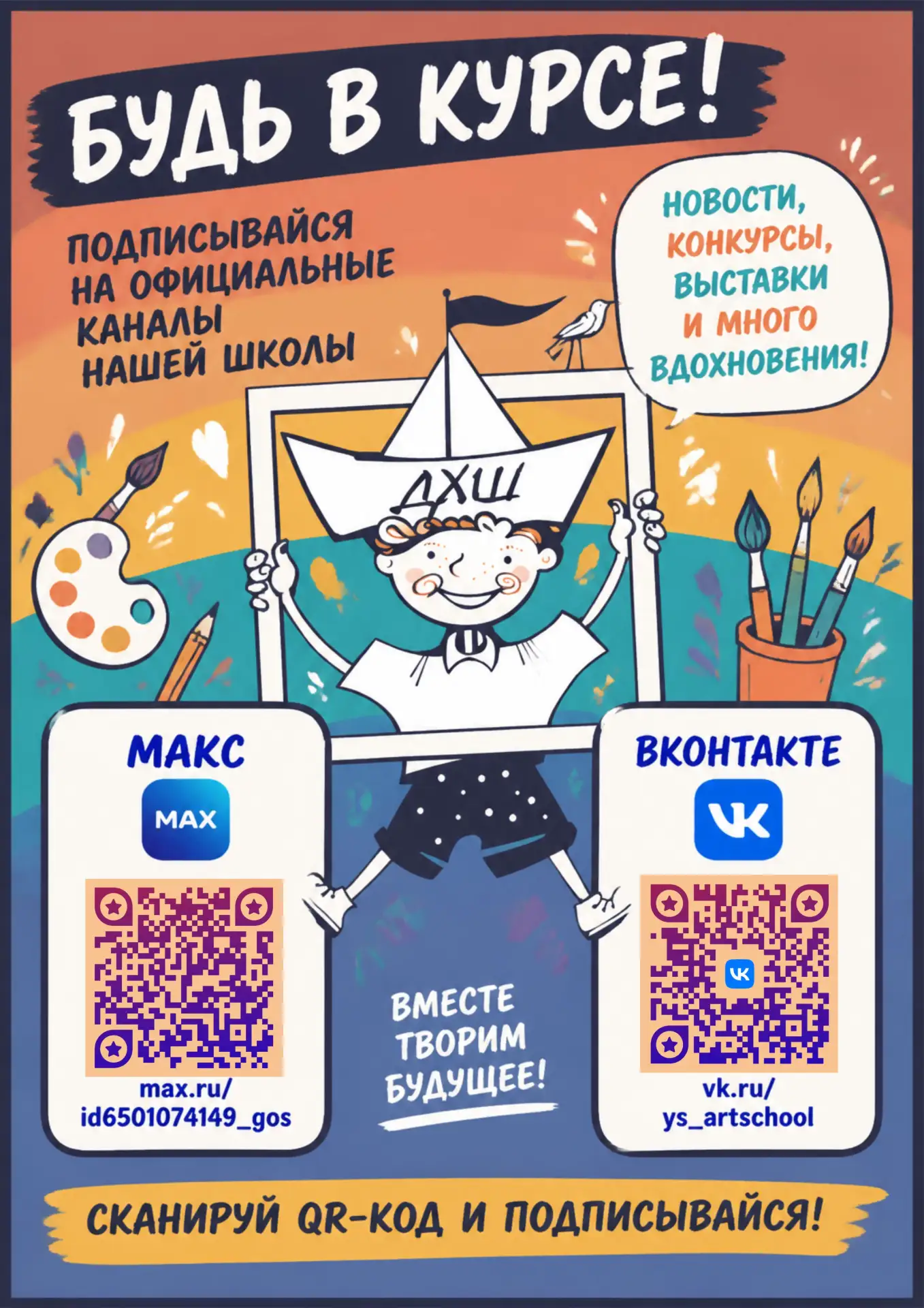 Приглашаем присоединиться к нашим группам в сетях! 🎨📱