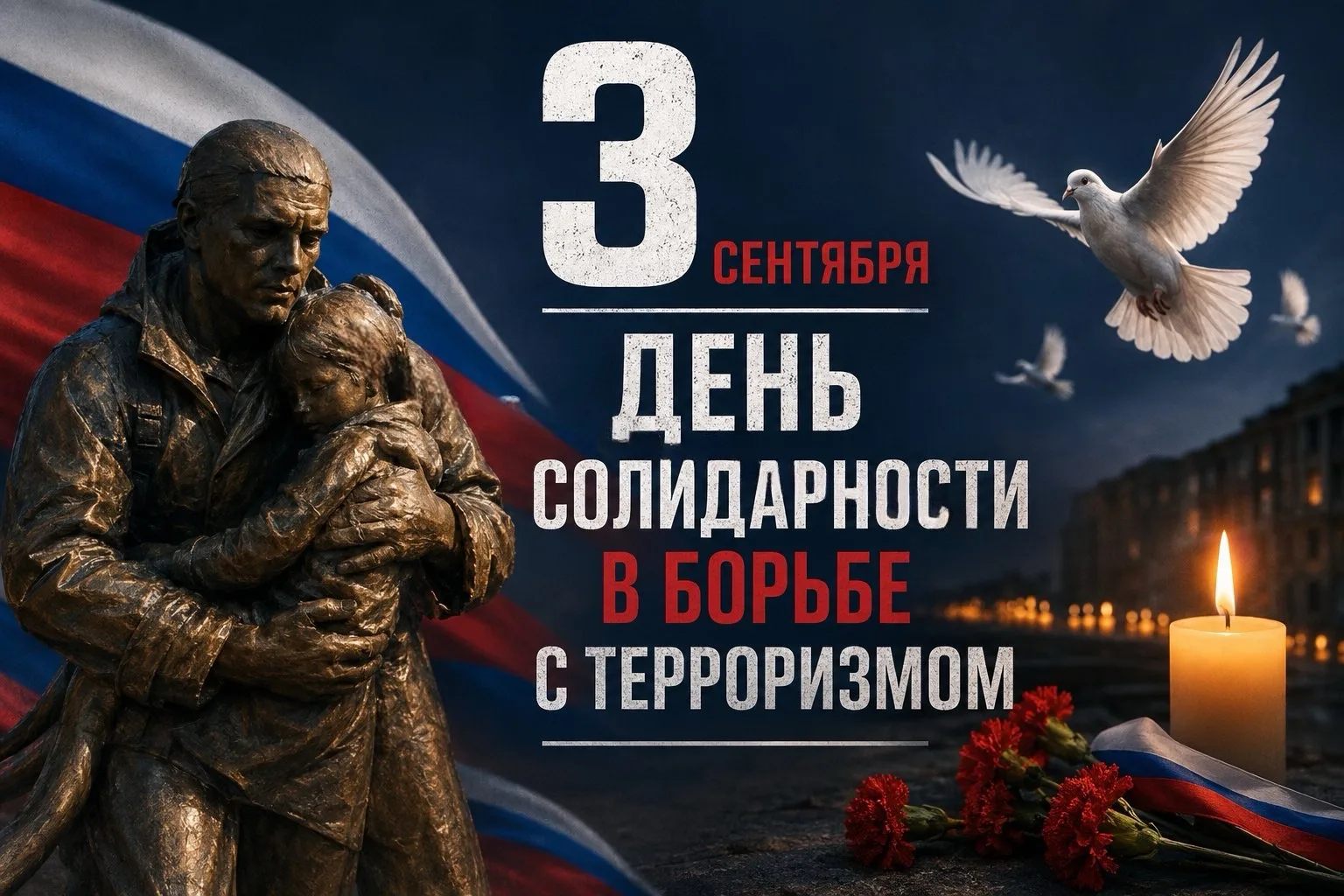 🕯️ 3 сентября — День солидарности в борьбе с терроризмом.