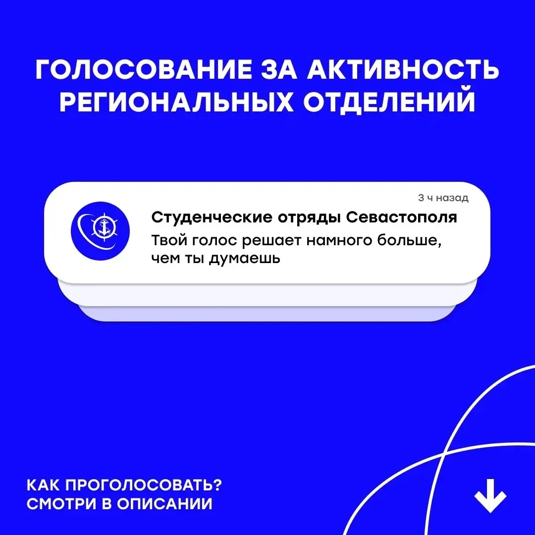 ❤️ Голосуй за студенческие отряды Севастополя