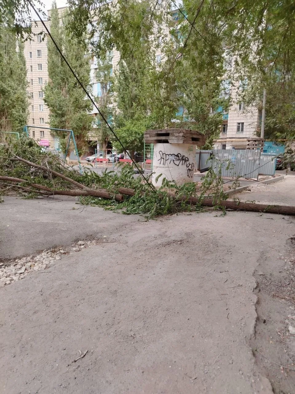 Бульвар Энгельса, 25: дерево упало на провода, службы не реагируют.

Сегодня на бульваре Энгельса, 2
