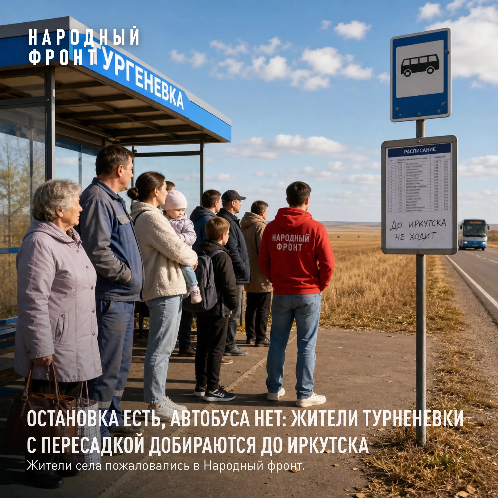 Призрачная остановка. В Баяндаевском районе жители не могут сесть на автобус, потому чт...