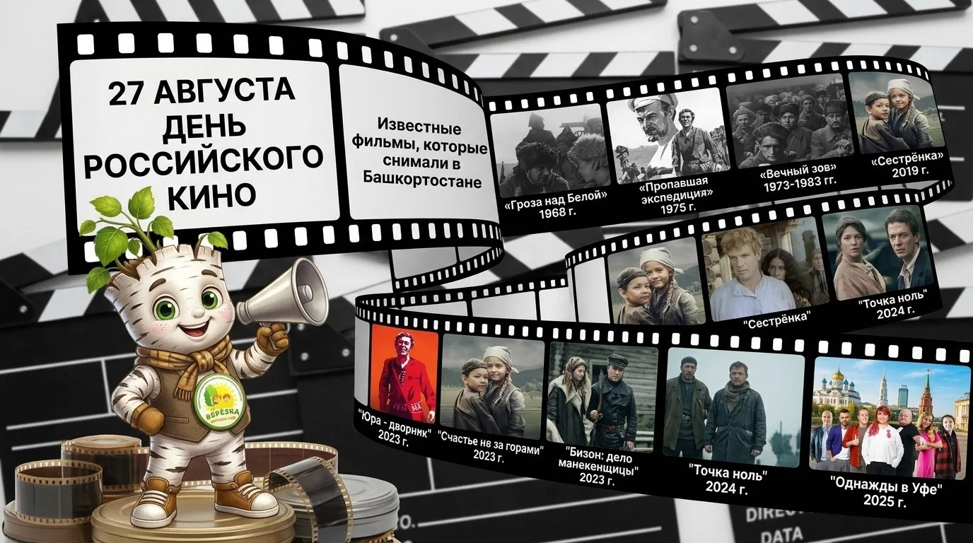 Подборка фильмов, которые снимали в Башкортостане.
