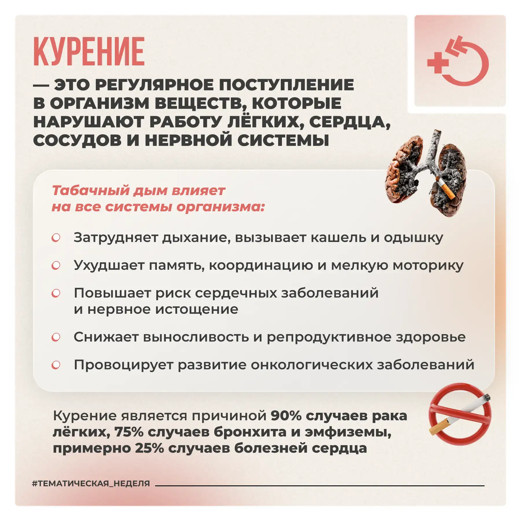 🚭 Зависимость от табака – это не слабость характера, а устойчивый нейрохимический проц...