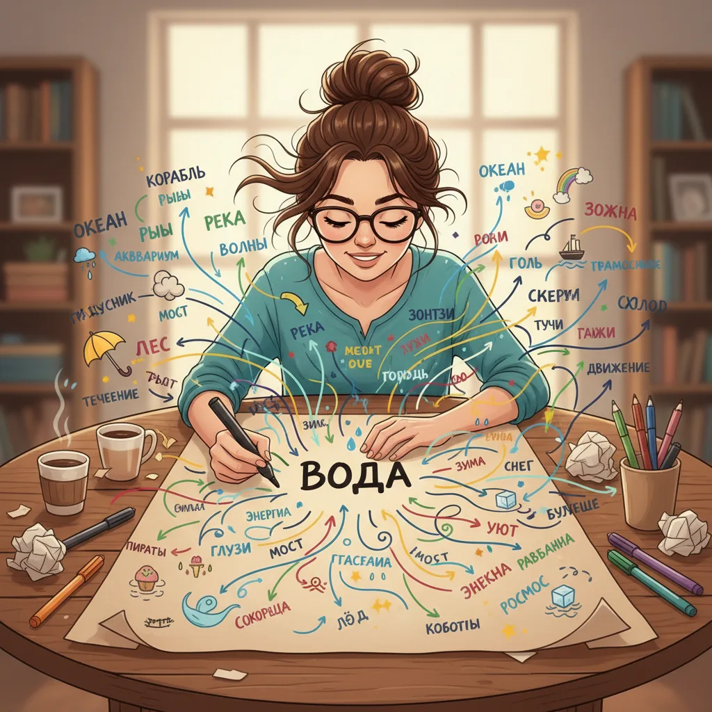 Упражнение дня «Ассоциативная карта»

Что тренирует: Структурирование информации, ассоциативное мышл