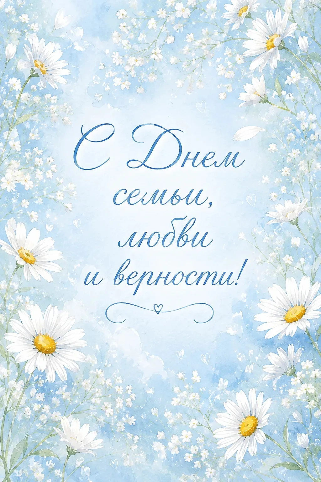 Поздравляю с днем семьи, любви и верности!