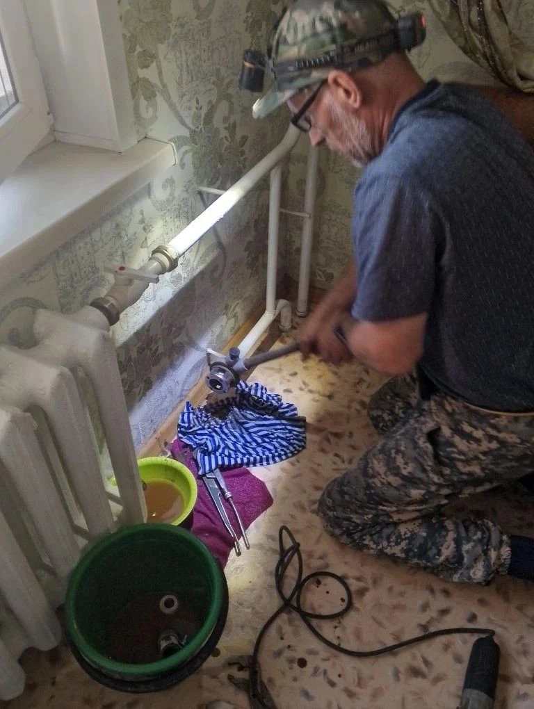 Замена участка трубы отопления ул. Сосновая, 17