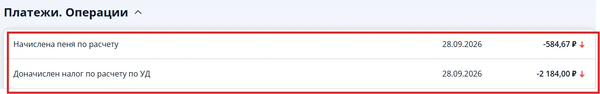 3.Налоговая служба доначислила налог по расчету по УД и начислила ПЕНИ.                ...