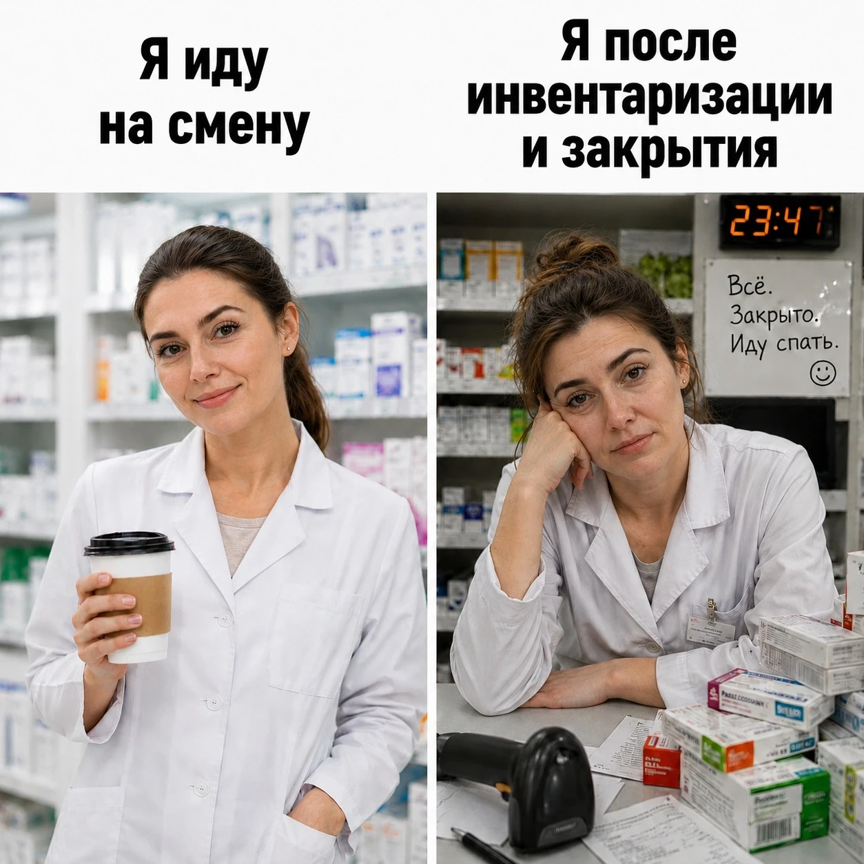 Инвентаризация — это когда сначала ты фармацевт, а потом немного бухгалтер, кладовщик, ...