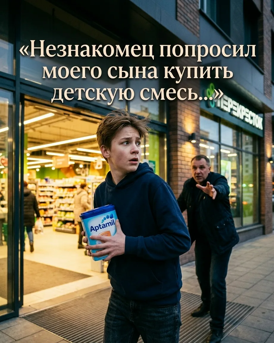 Незнакомец попросил моего 14-летнего сына купить детскую смесь — вот что произошло потом…