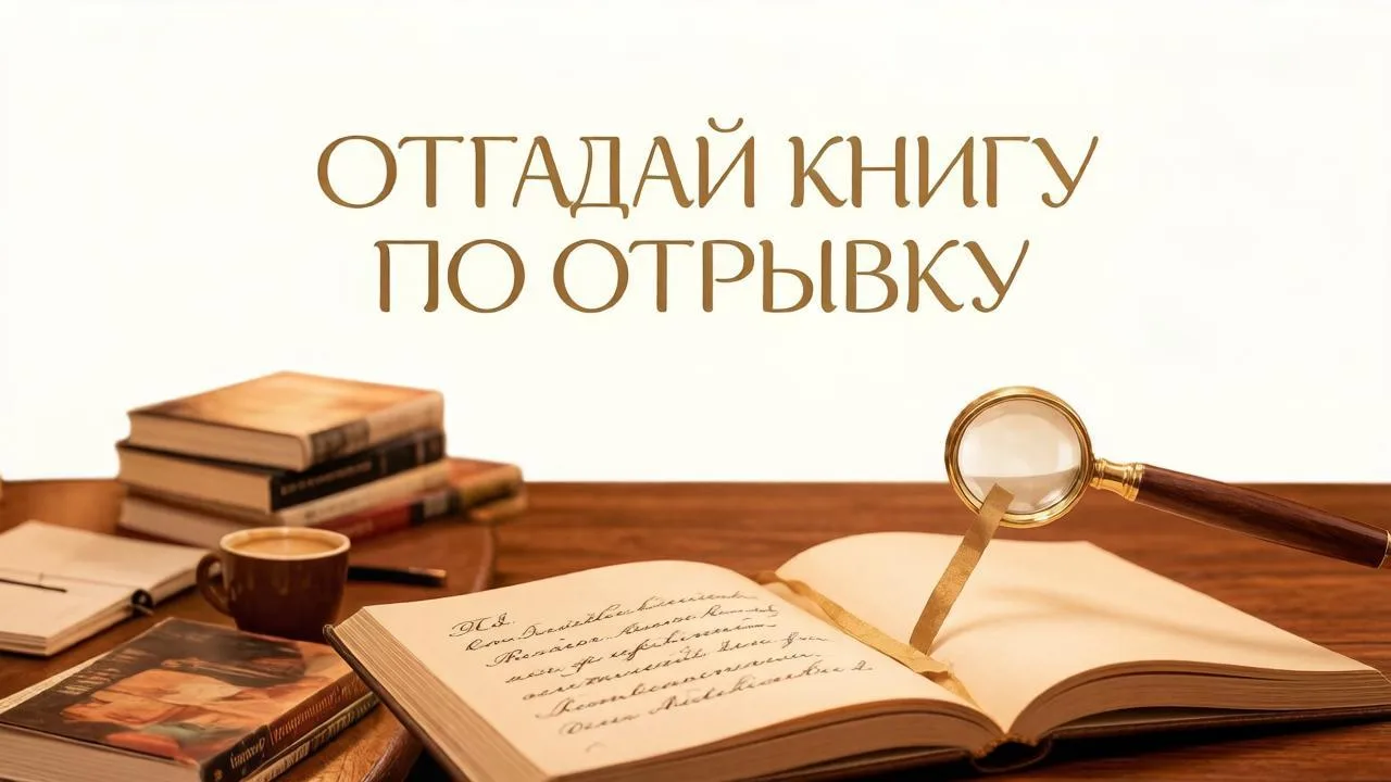 📖 Отгадай книгу по отрывку.