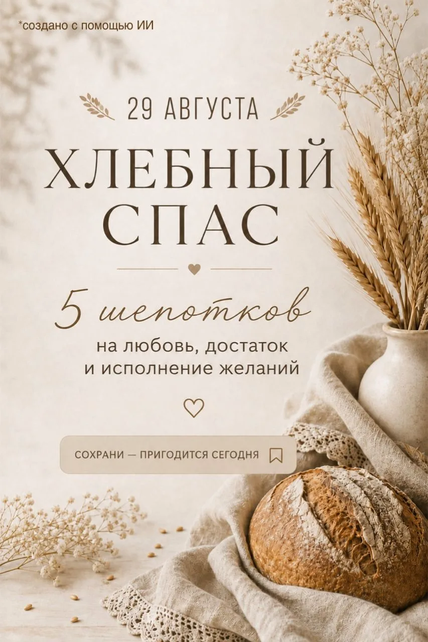 Подготовила для вас 5 простых шепотков с хлебом — на любовь, замужество, деньги, исполн...