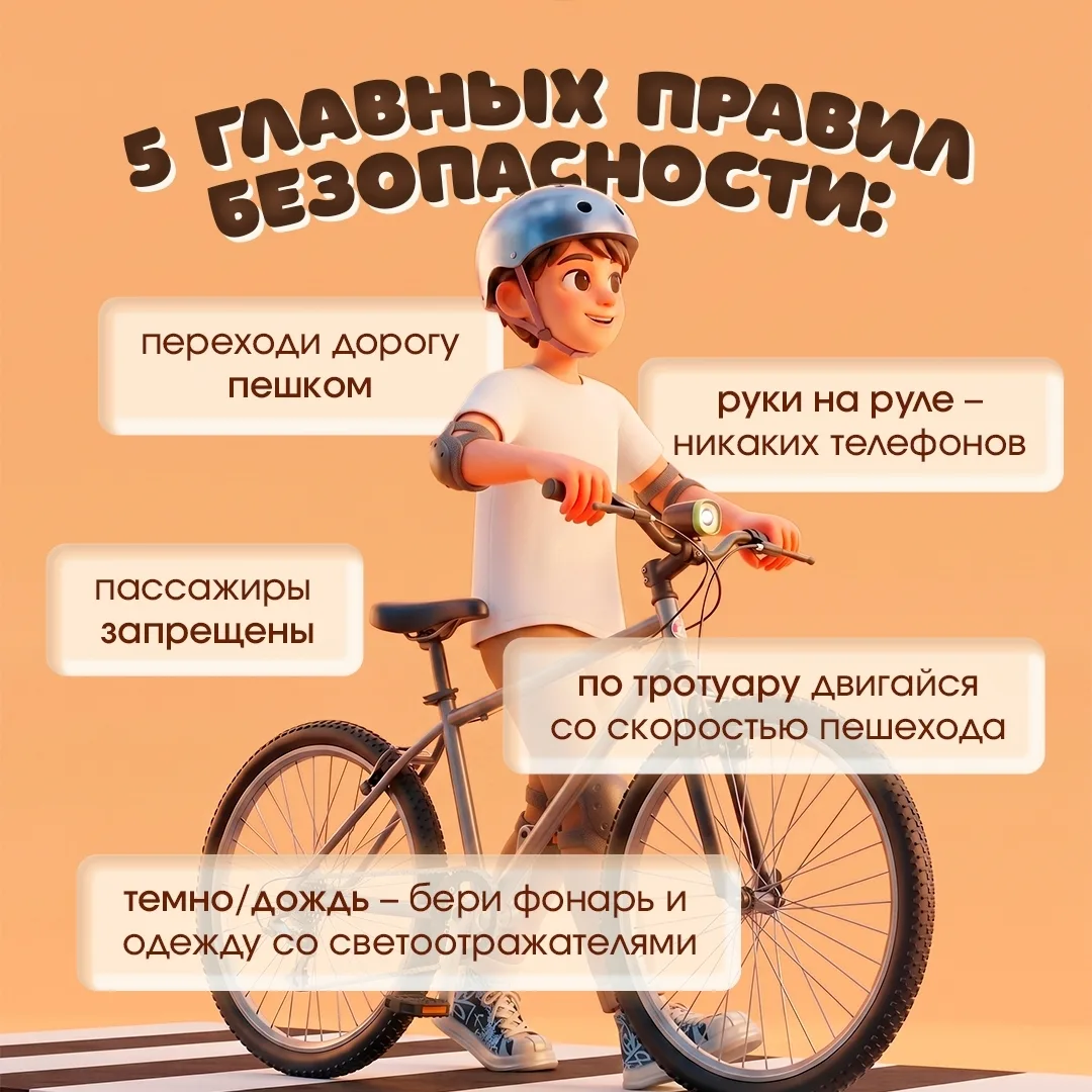 ‎🚴‍♂ Лето без травм: велосипед и самокат — удовольствие, а не риск 
‎Летние каникулы — время активн