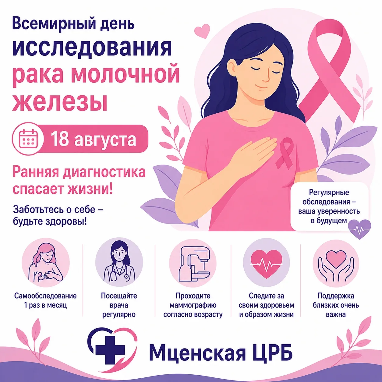 🎀 Всемирный день исследования рака молочной железы
