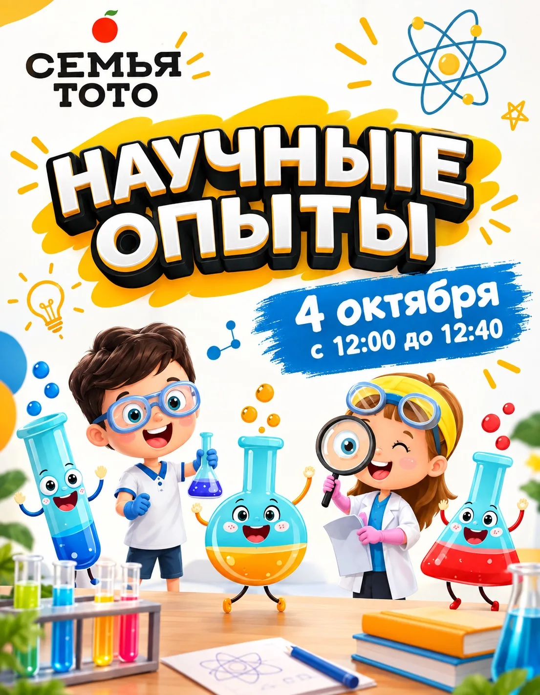 🧪 Хватит скучать дома! В это воскресенье мы превращаем обычный день в настоящую лабора...