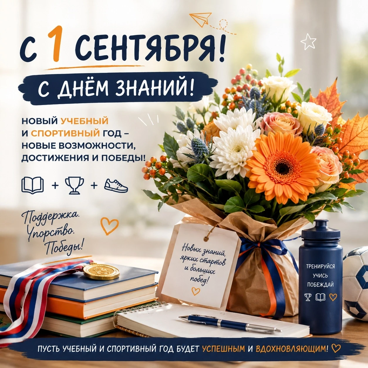 🏅 С 1 сентября! С Днём знаний!