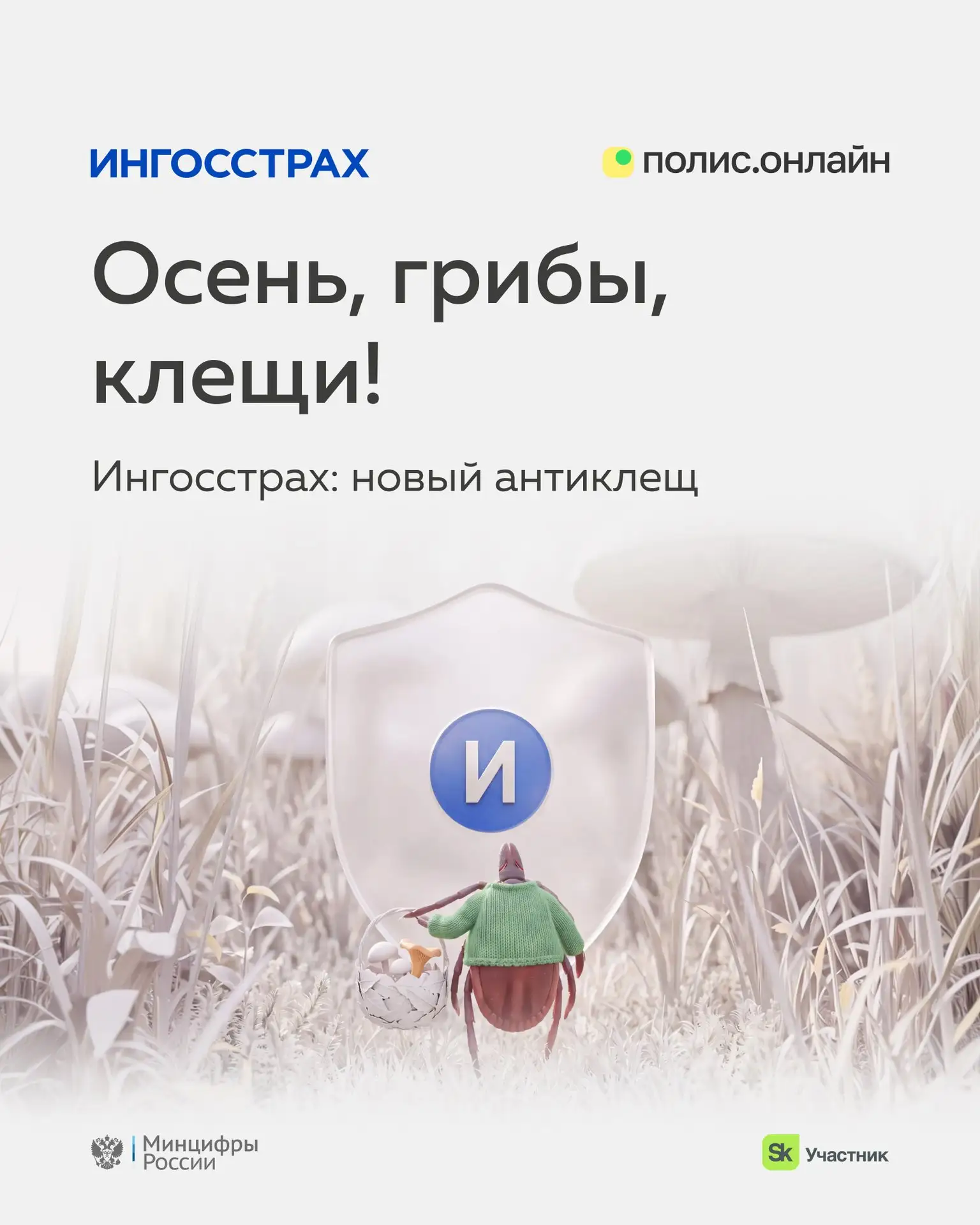 Защита от клещей всё ещё актуальна 🍄‍