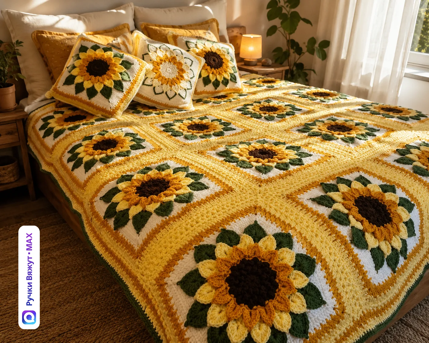 Шикарный плед с подсолнухами! 🌻