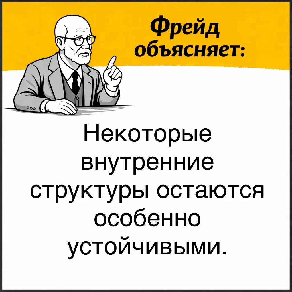 С точки зрения Фрейда, не все психические элементы одинаково гибки. Есть более подвижные слои - реак