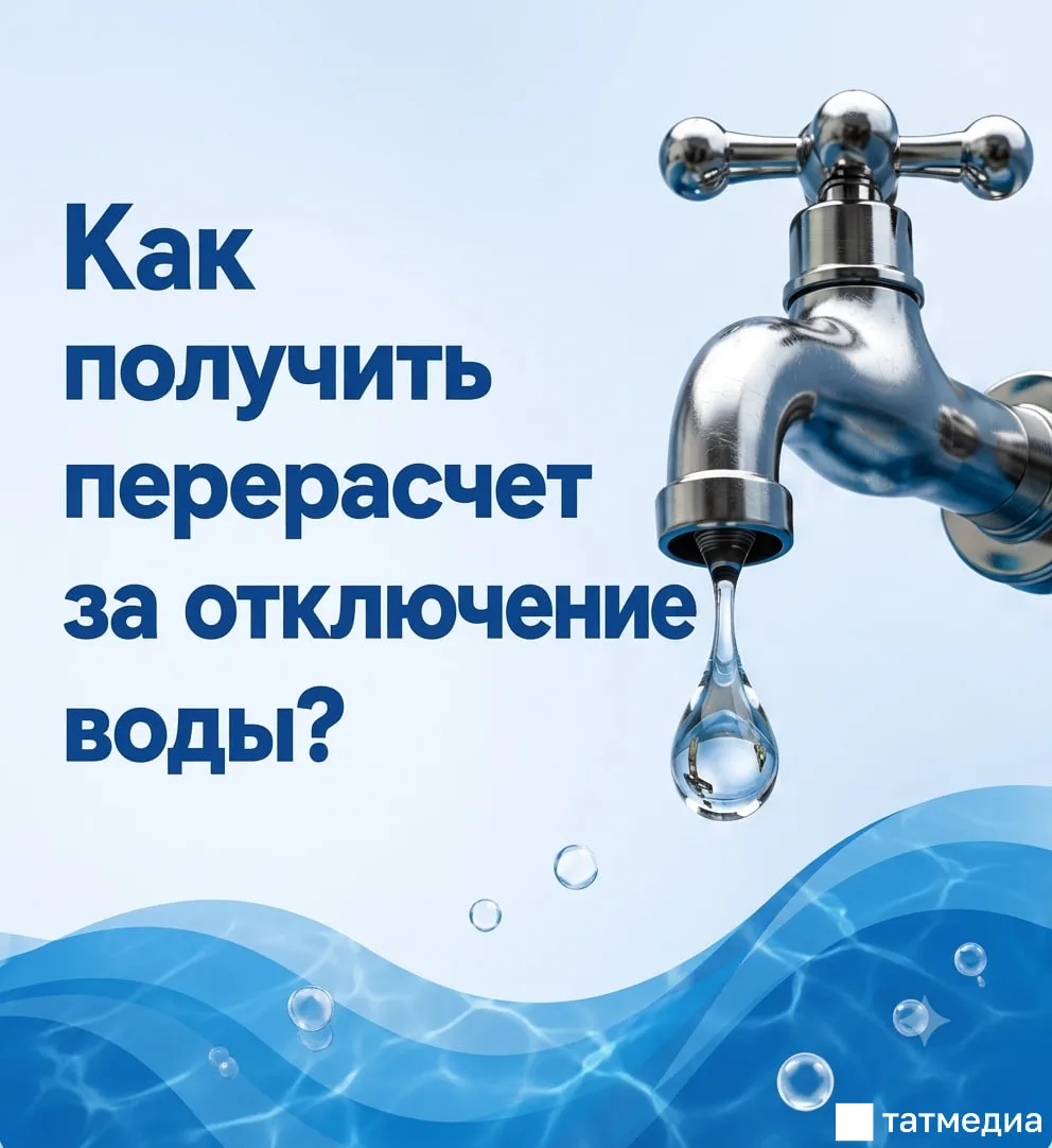 🚰👛При длительном отключении горячей или холодной воды жители имеют право на перерасче...