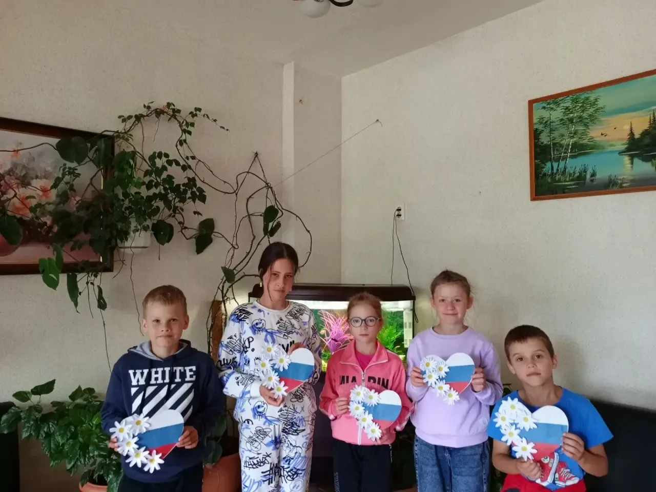 Сердце в цветах триколора🤍💙❤️