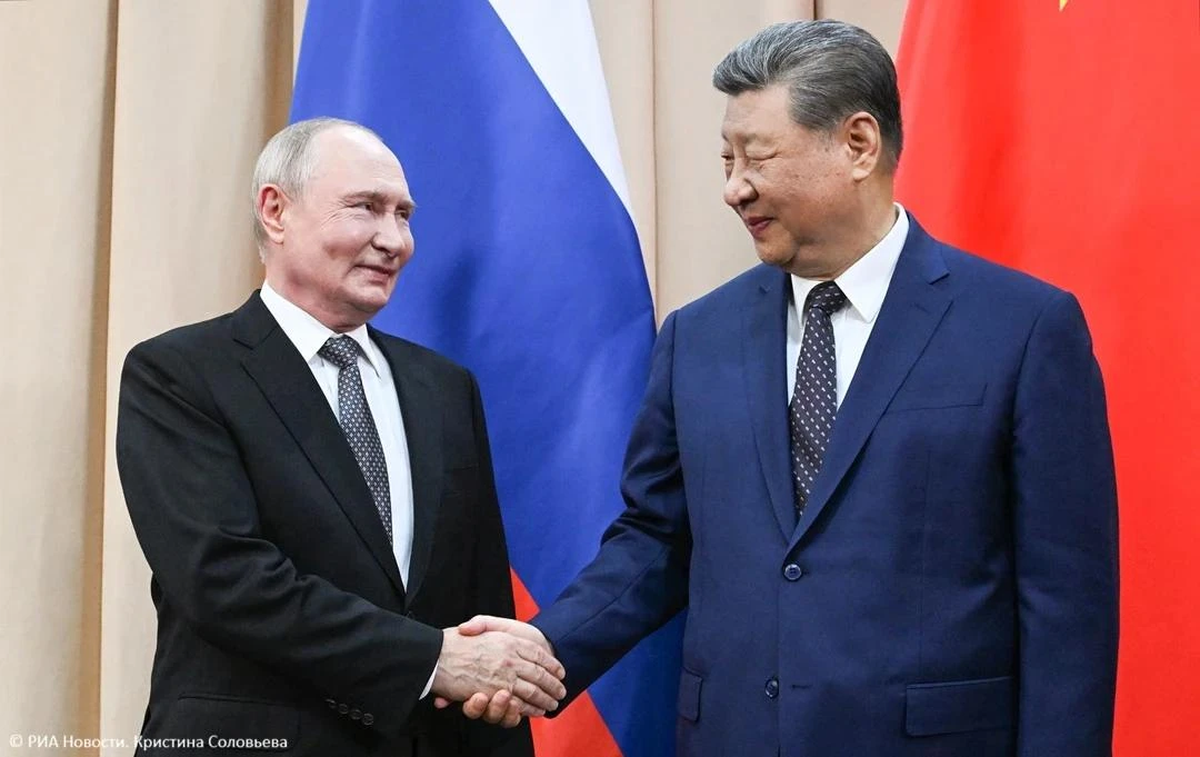 🇷🇺🤝🇨🇳Российско-китайские отношения находятся на беспрецедентно высоком уровне, зая...