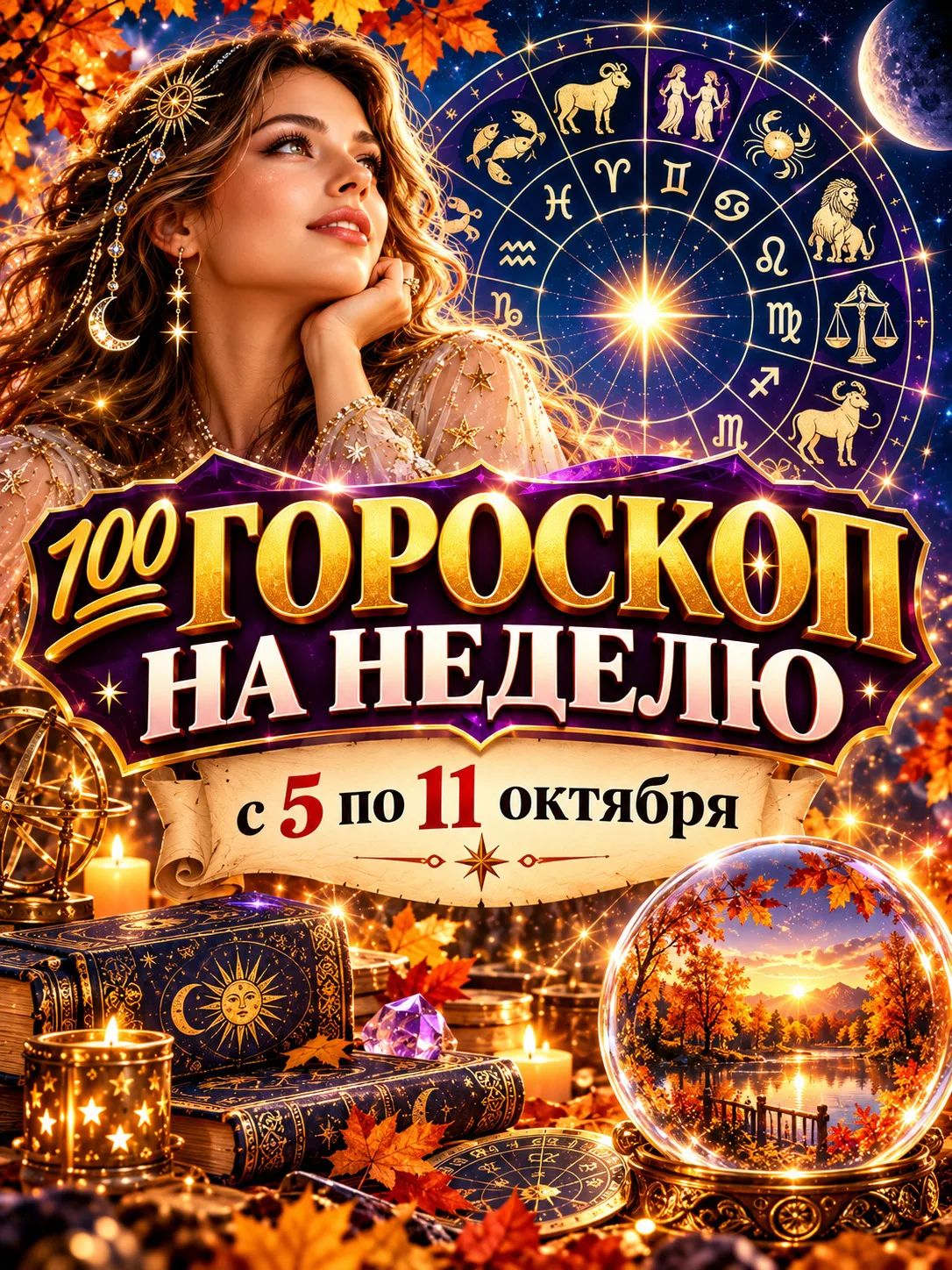 💯 ГОРОСКОП НА НЕДЕЛЮ с 5 по 11 октября 🌟