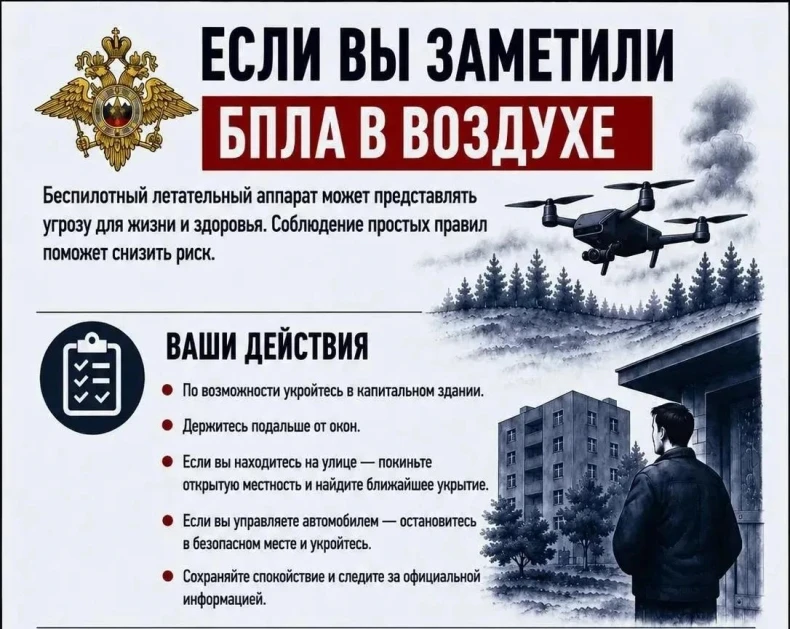 Что делать, если заметили БПЛА?