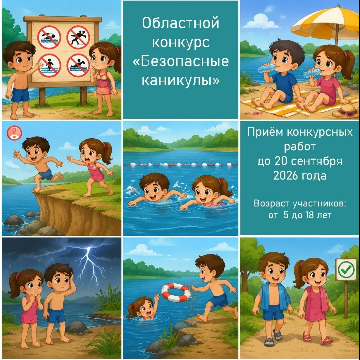 Приглашаем принять участие в областном конкурсе "Безопасные каникулы"