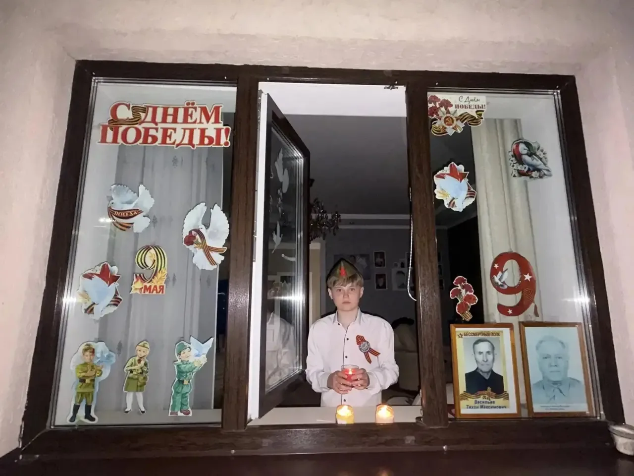🕯️Ученик 6 «Б» класса, Топоров Андрей, принял участие в акции «Свеча памяти»