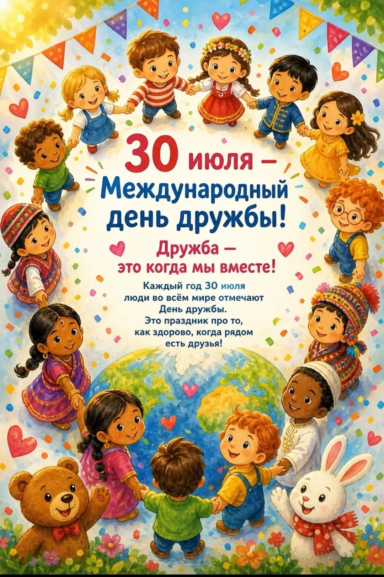 30июля-Междунарьдный день дружбы!
❤️Дружба- это когда мы вместе! 🤲
#МБДОУ156