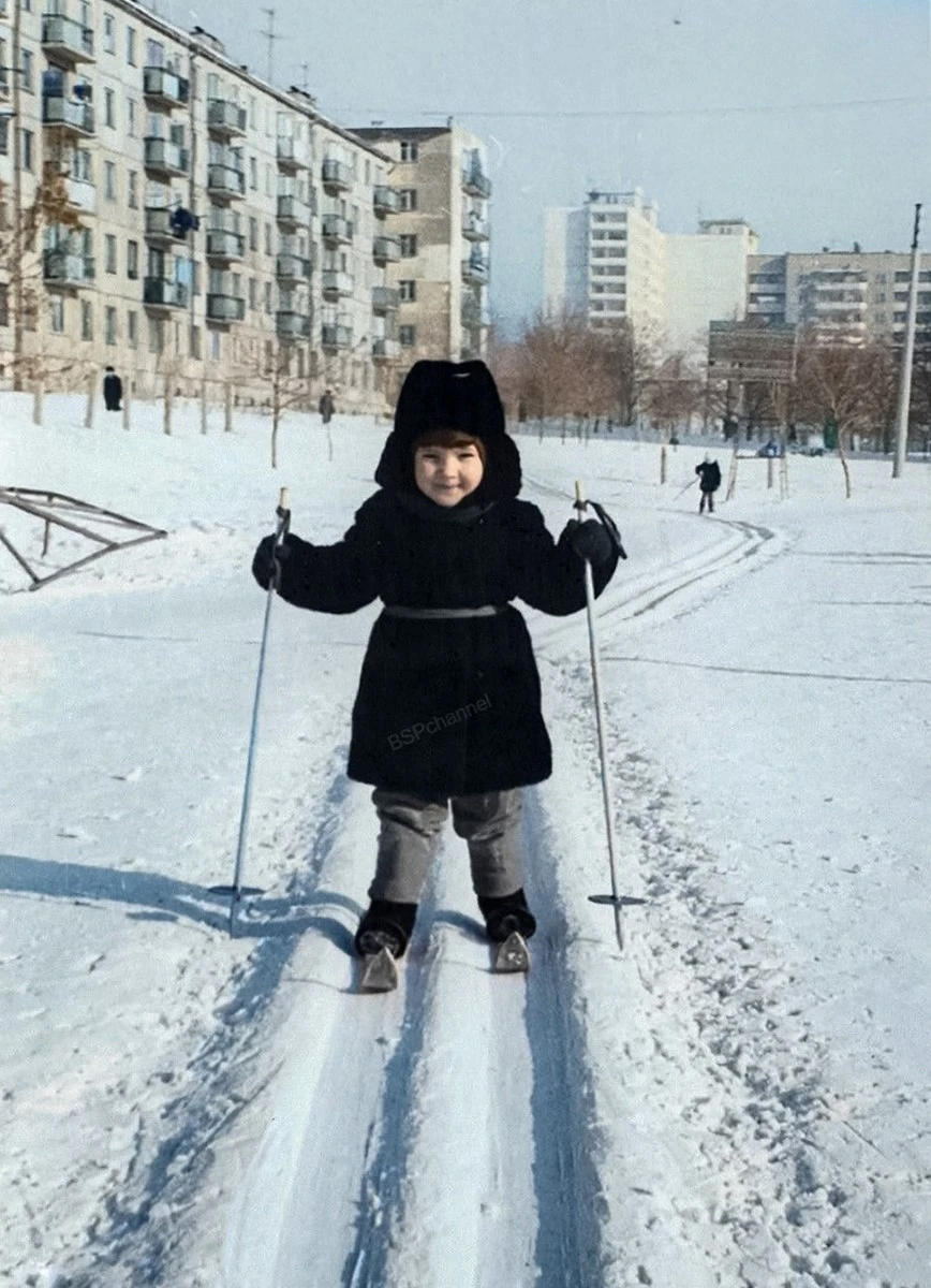 📸 Юная лыжница Оля Афанасьева. Куйбышев, 1979 год