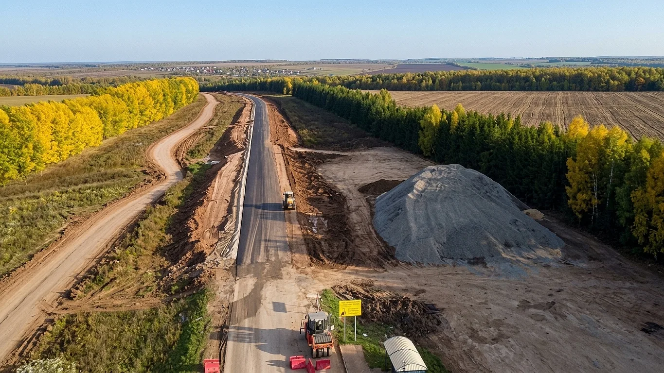 🚧 На автодороге Мамадыш — Тюлячи продолжается капитальный ремонт