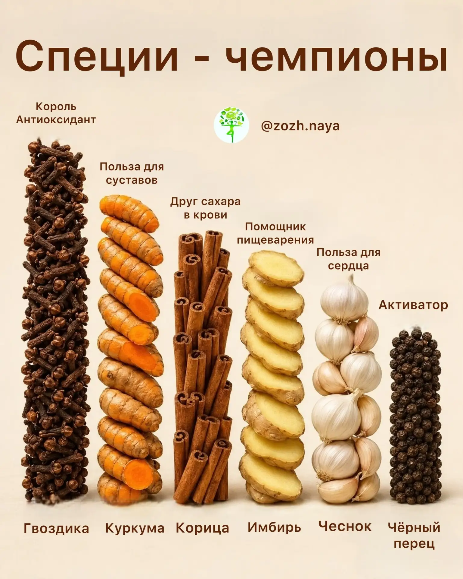 Полка со специями — это самая старая домашняя аптечка 🌿

Задолго до появления аптек на каждой кухне