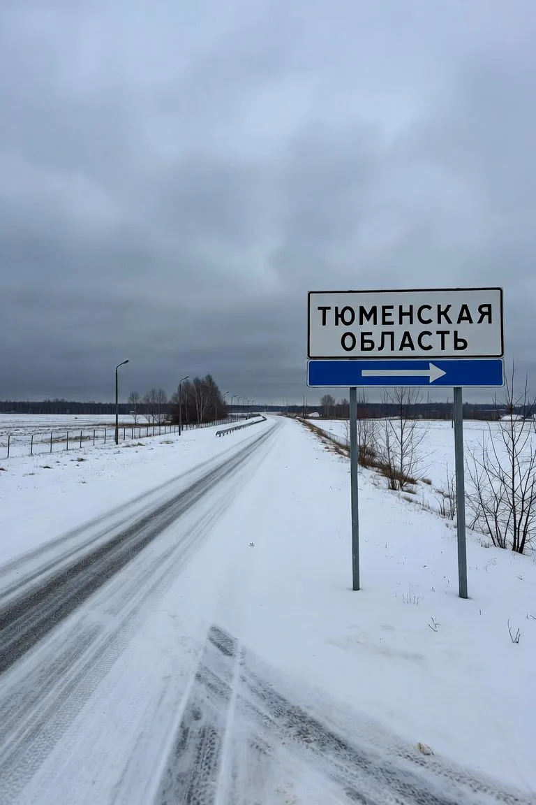 Гололед на трассах Тюменской области❗️